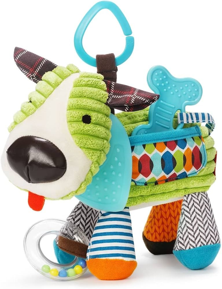 Skip Hop Bandana Buddies Baby Activity and Teething Toy with Multi-Sensory Rattle and Textures, P... | Amazon (US)