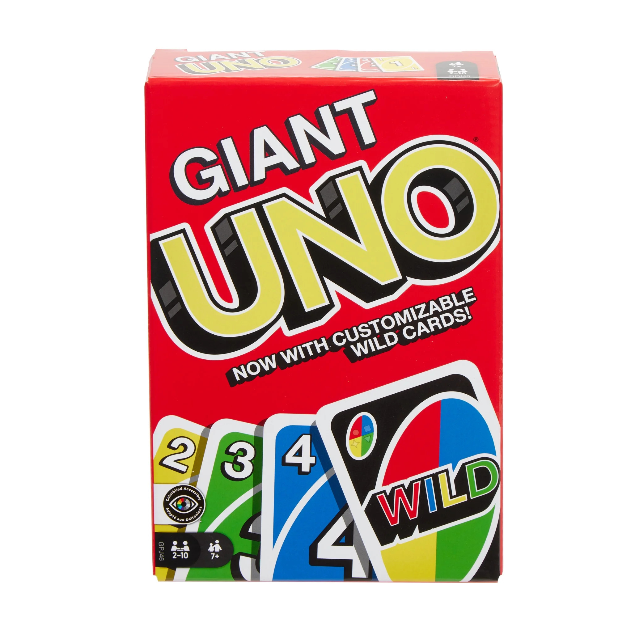 Giant UNO Card Game for Kids, Adults and Family Night, 108 Oversized Cards for 2-10 Players | Walmart (US)