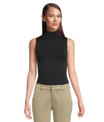 commando Women's Prima Ballet Sleeveless Mockneck Bodysuit Black One Size | Amazon (US)