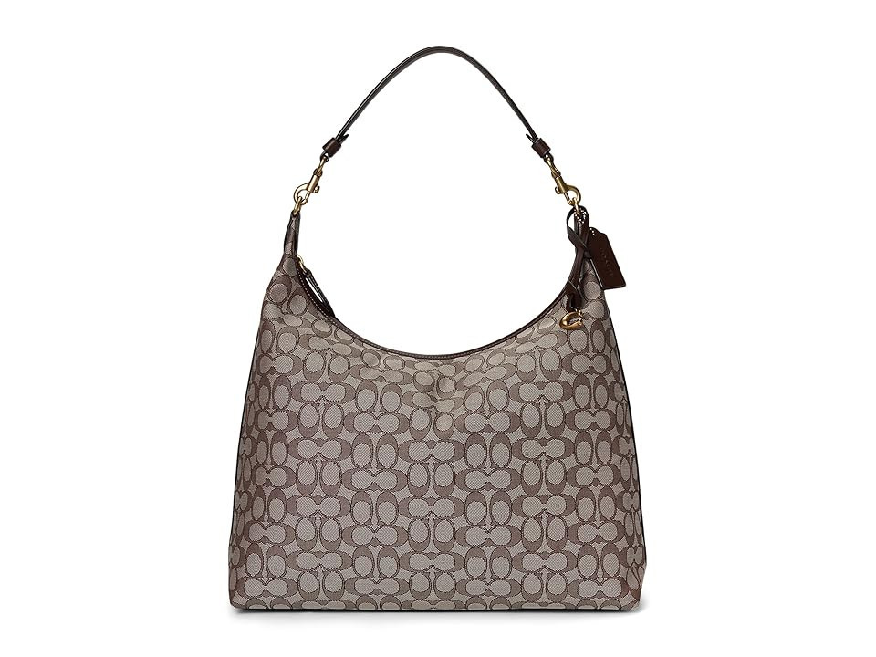 COACH Juliet Shoulder Bag 38 In Signature Jacquard Shoulder Women's Handbags Oak Maple, Leather/Textile | Zappos