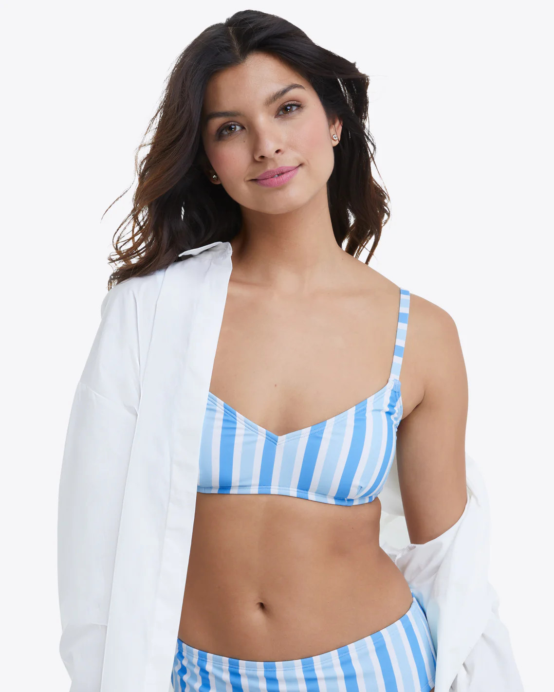 Bikini Top in Awning Stripe | Draper James (US)