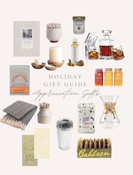 Holiday gift guide/appreciation gift guide/appreciation gifts for everyone/ throw blanket/ chocolate/wellness juices/glass vase/candle decor/gift guide/amazon gift guide/holiday gifts/gift for everyone/gifts to love

#LTKHoliday #LTKU #LTKGiftGuide