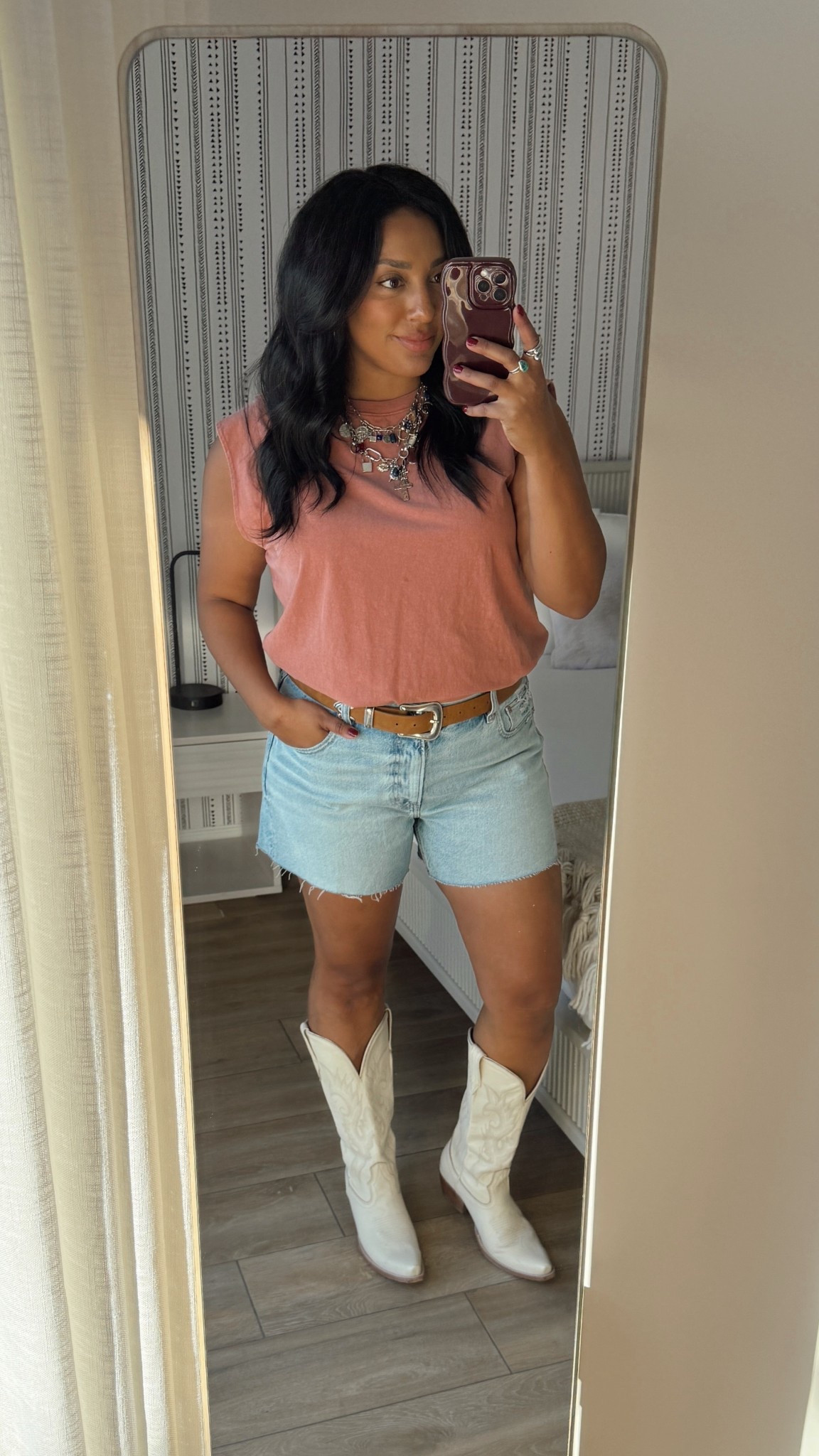 Arizona night one outfit! Size 12 in shorts and 0 in top! 

#LTKFindsUnder50 #LTKSaleAlert #LTKMidsize