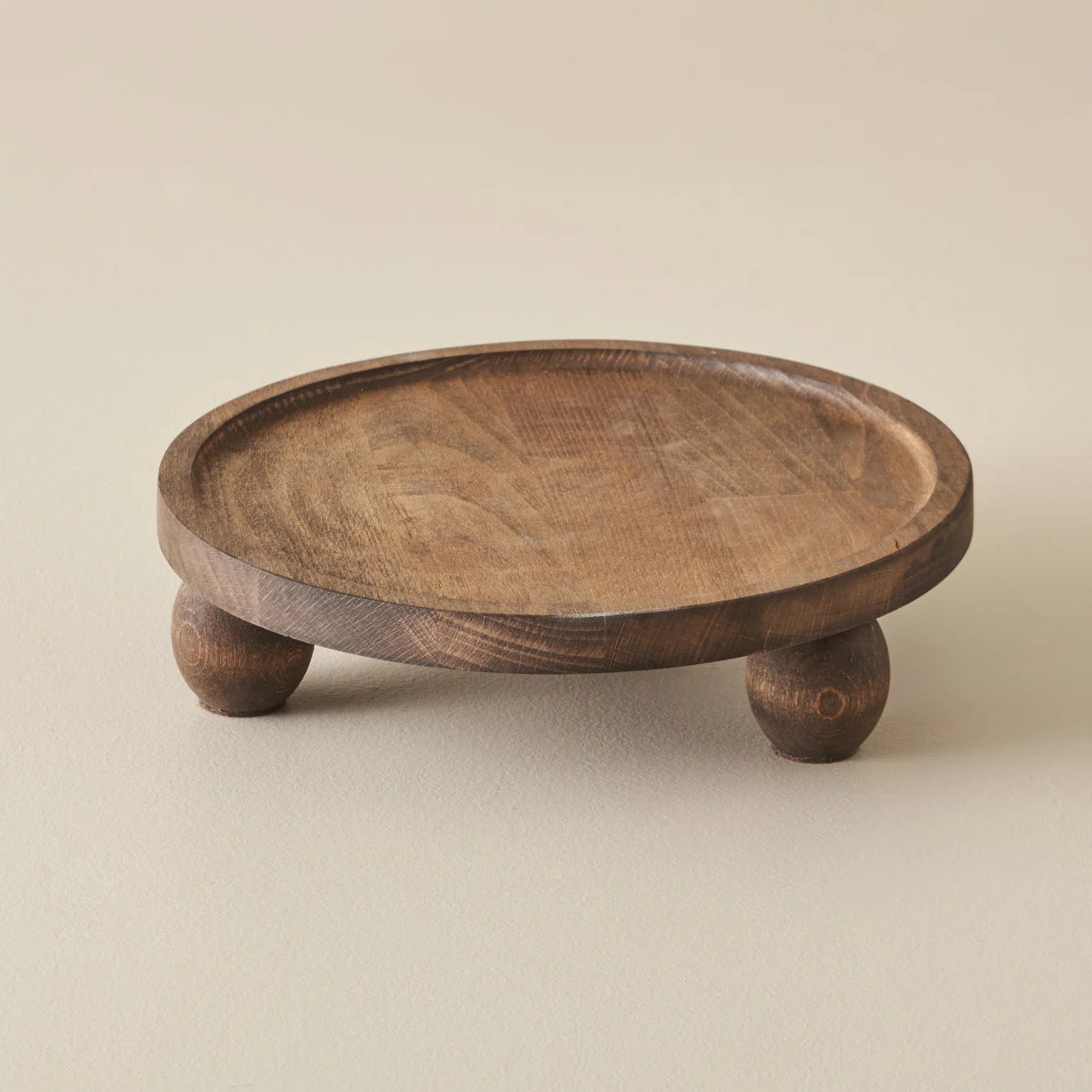 Wooden Round Serving Stand | Wayfair North America