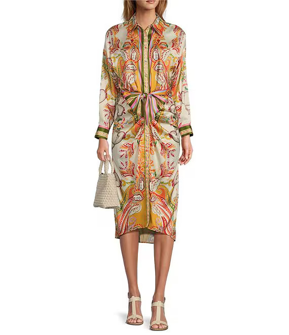 Antonio Melani Roxanne Paisley Long Sleeve Dress | Dillard's | Dillard's