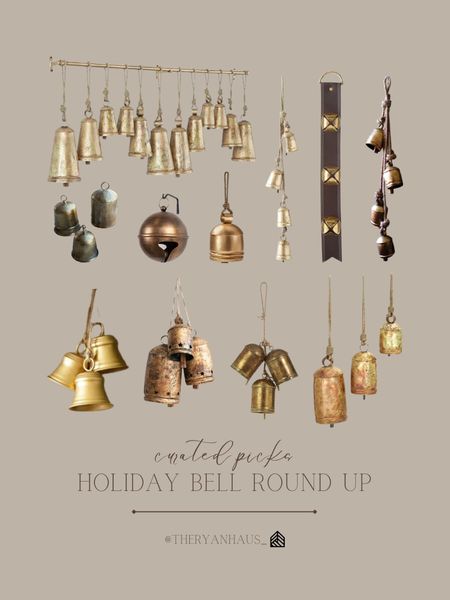 Bells are something that I use and have styled in our home year round, but there’s something so beautiful about them especially during the holiday season! This round up has options of all sizes and price points! 

#LTKstyletip #LTKHoliday #LTKhome