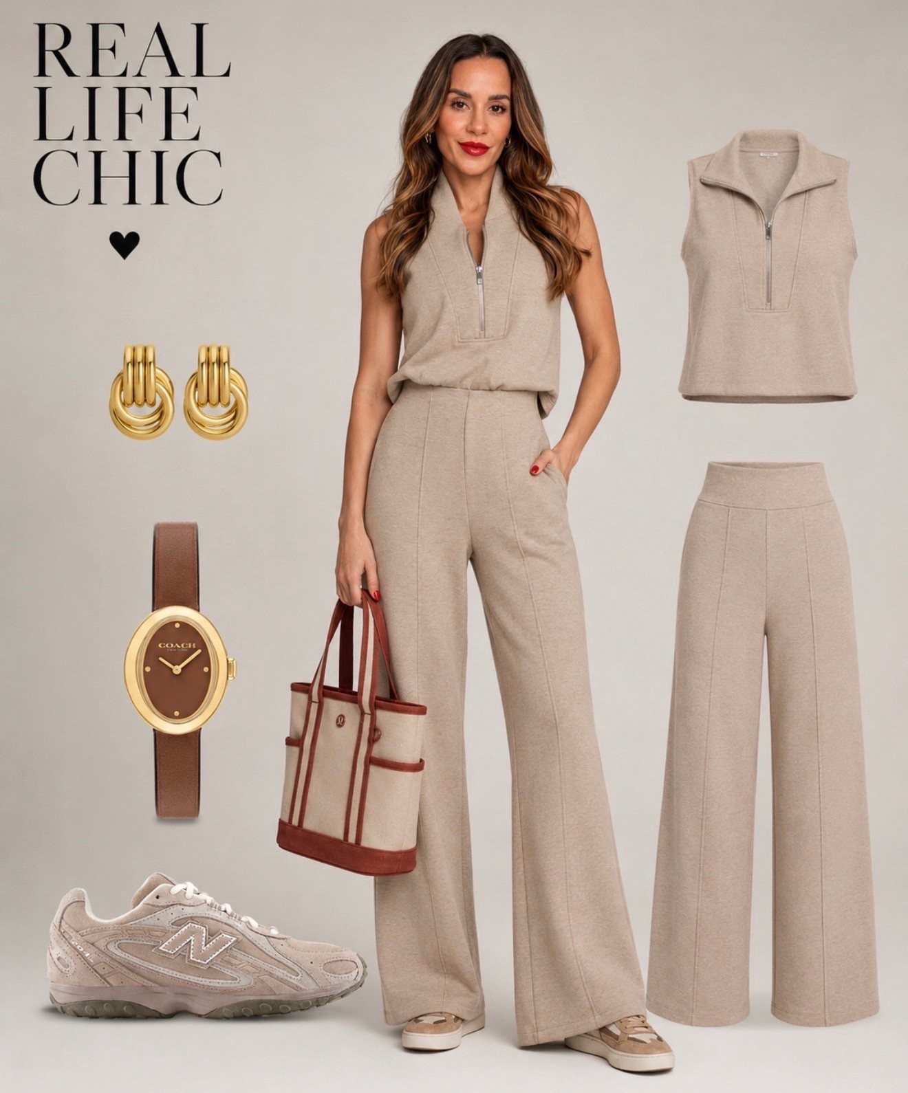 The lounge set that looks just as good out of the house as it does at home. 🤍

This neutral lounge set is soft, comfortable, and easy to style with sneakers and simple accessories for an elevated everyday look. Perfect for travel, errands, coffee runs, or days when you want to feel comfortable without sacrificing style.

lounge set, neutral lounge set, women’s lounge set, elevated loungewear, chic lounge outfit, matching lounge set, travel lounge set, comfortable everyday outfit, neutral athleisure, wide leg lounge pants, sleeveless lounge top, casual chic style, minimalist fashion, LTK finds, Real Life Chic.

#LTKootd #LTKOver40 #LTKTravel