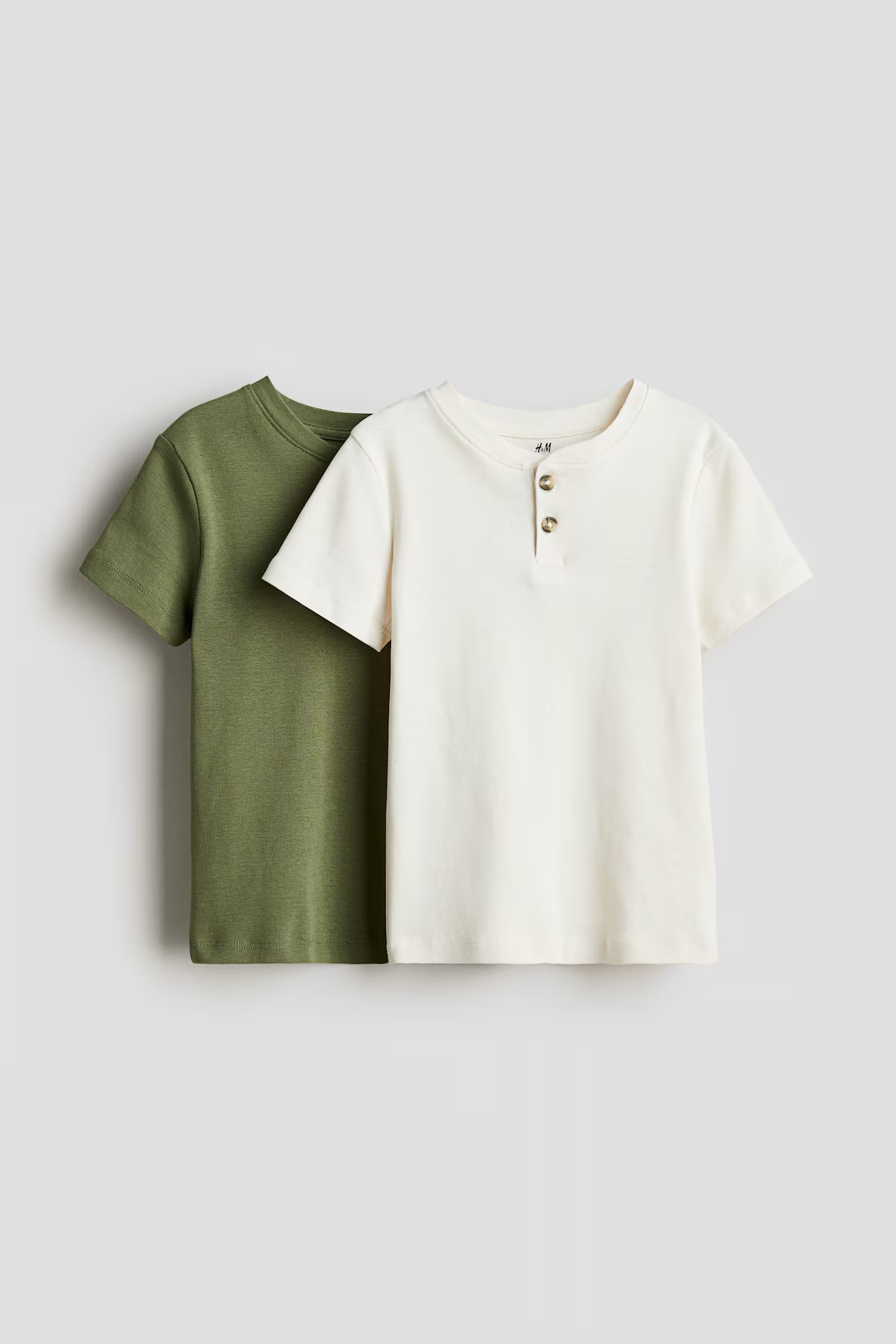 2-pack Henley T-shirts | H&M (US + CA)