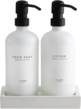 MaisoNovo Glass Soap Dispenser with Pump | Vintage Soap Dispenser Bathroom and Kitchen Soap Dispe... | Amazon (CA)