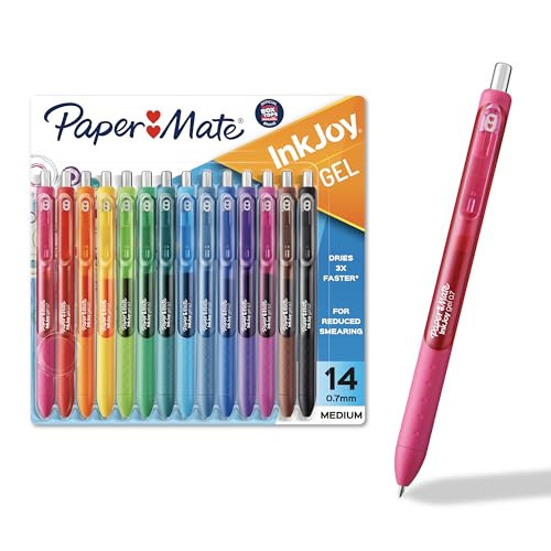 Paper Mate Colorful Gel Pens - InkJoy Gel Pens Assorted Medium Point (0.7). Perfect for Vibrant Colored Writing and Sketching with Paper Mate InkJoy 14 Count | Amazon (US)
