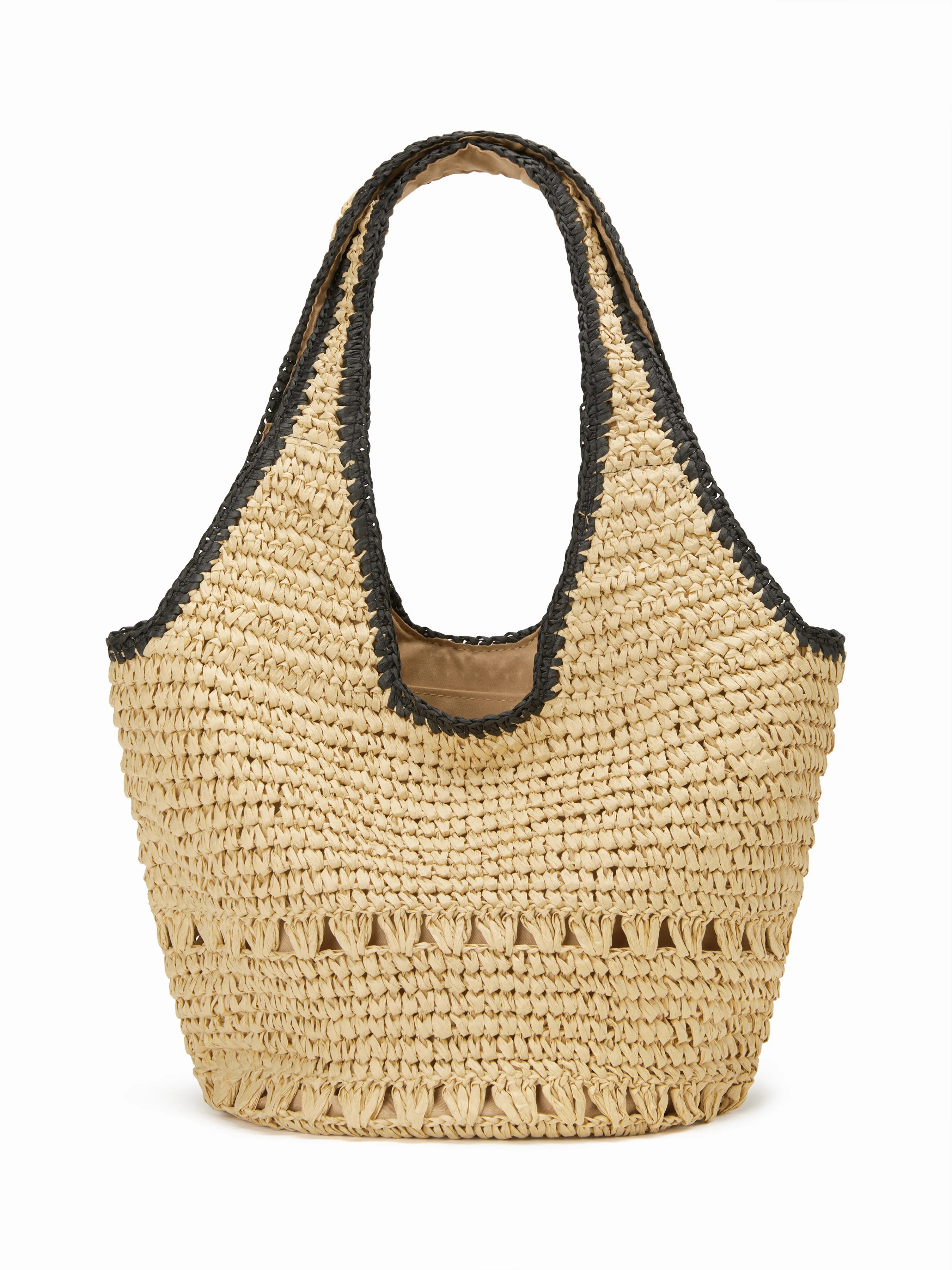Paper Rattan STRAW TOTE BAG For Daily Casual | Cider