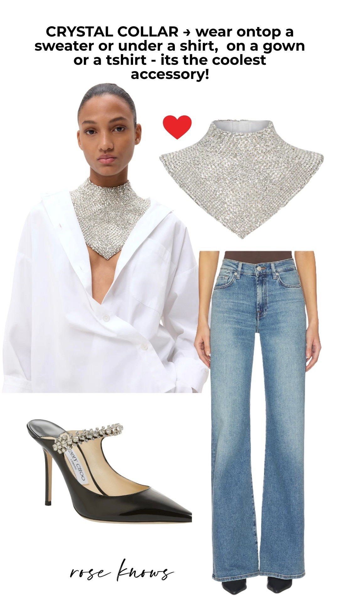 This crystal collar is the ultimate accessory that works with a formal gown to a simple white tee or tank with jeans! 

#LTKWedding #LTKOver40 #LTKTravel
