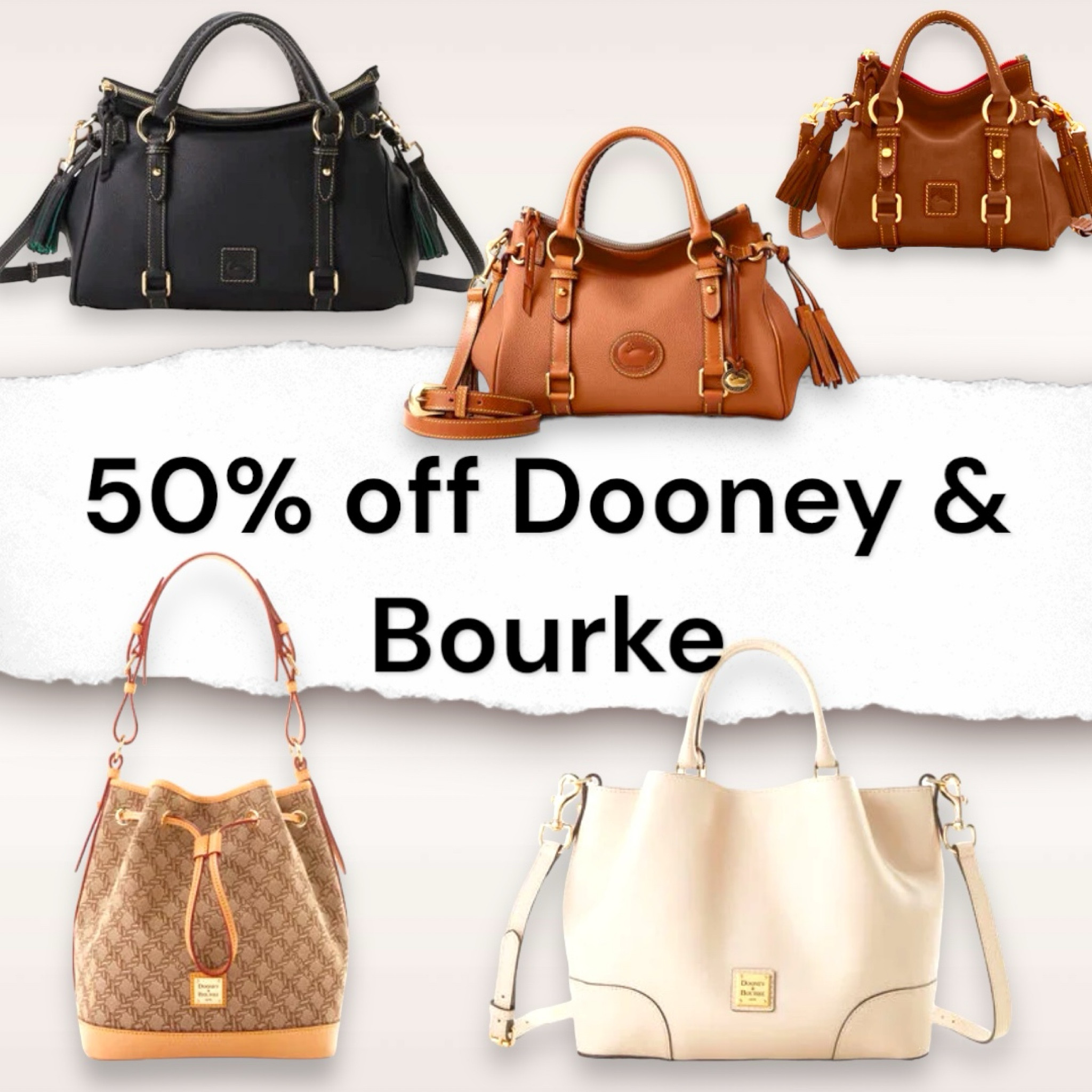 50% off at Dooney & Bourke 
I am so sorry, the photos are not matching with the item linked. Please read the description to know what the item is. Everything in my photo is linked (not the SLG’s it shows) 

#LTKItBag #LTKSaleAlert #LTKSummerSales