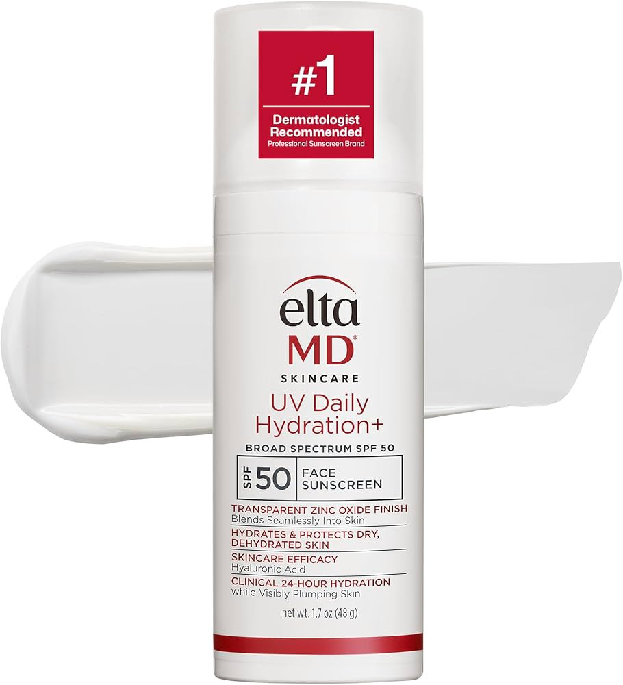 EltaMD UV Daily Face Sunscreen with Transparent Zinc Oxide and Hyaluronic Acid, Moisturizes and P... | Amazon (US)