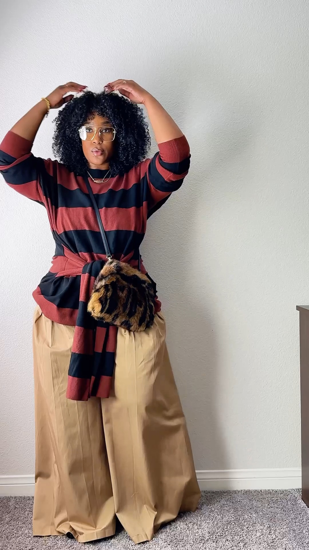 Slowly inching into fall and I’m loving ittttt! These pants are literally my favorite! I’m wearing a size 14 in the pants! I’m 5’3 and some change. 

#LTKOver40 #LTKMidsize #LTKSeasonal