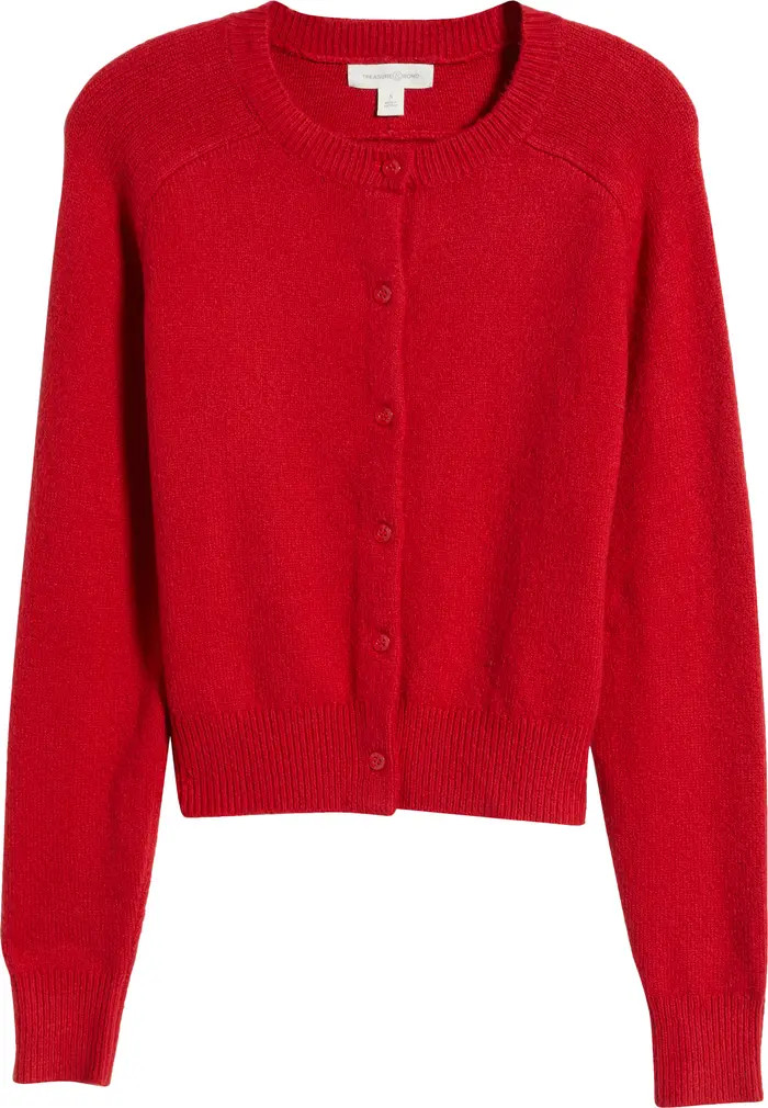 Treasure & Bond Crewneck Cotton Blend Cardigan | Nordstrom | Nordstrom