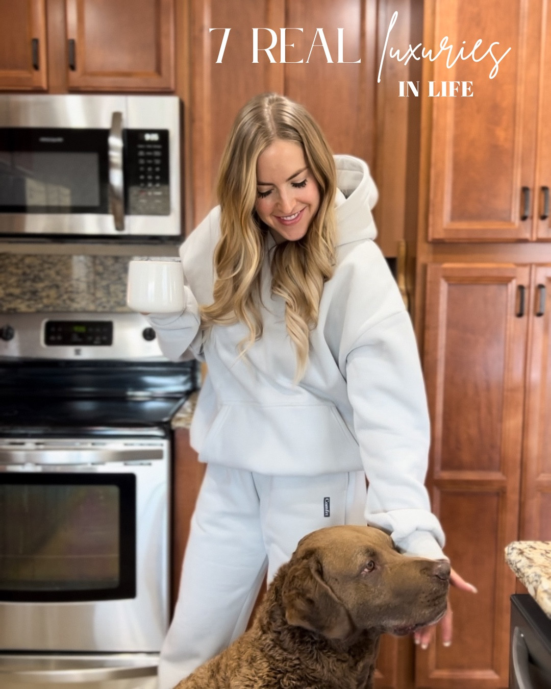 🧦☕️🧸🧺🪵 @comfrt

For an extra comfy fit - 
wearing size large in this Comfrt hoodie & medium in the sweat pants.  I’m 5’8 for reference.

#LTKSaleAlert #LTKStyleTip #LTKHome