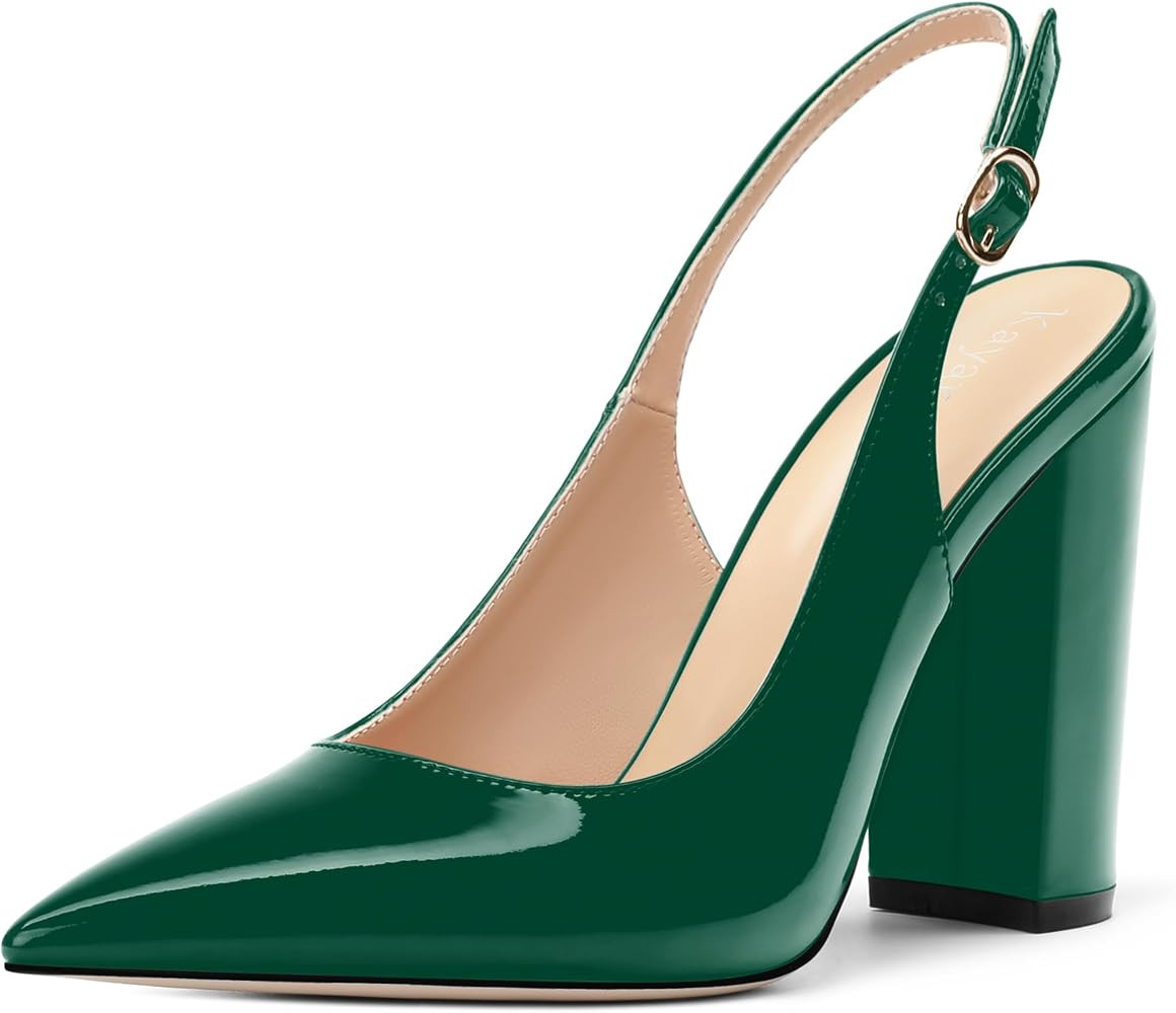 Women's Pointed Toe Slingback Heels, High Heel Shoes for Women | Amazon (US)