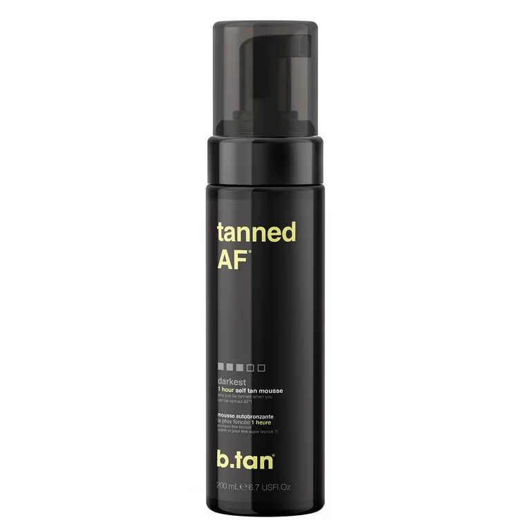 b.tan tanned AF - self tan mousse, 6.7 fl oz | Walmart (US)