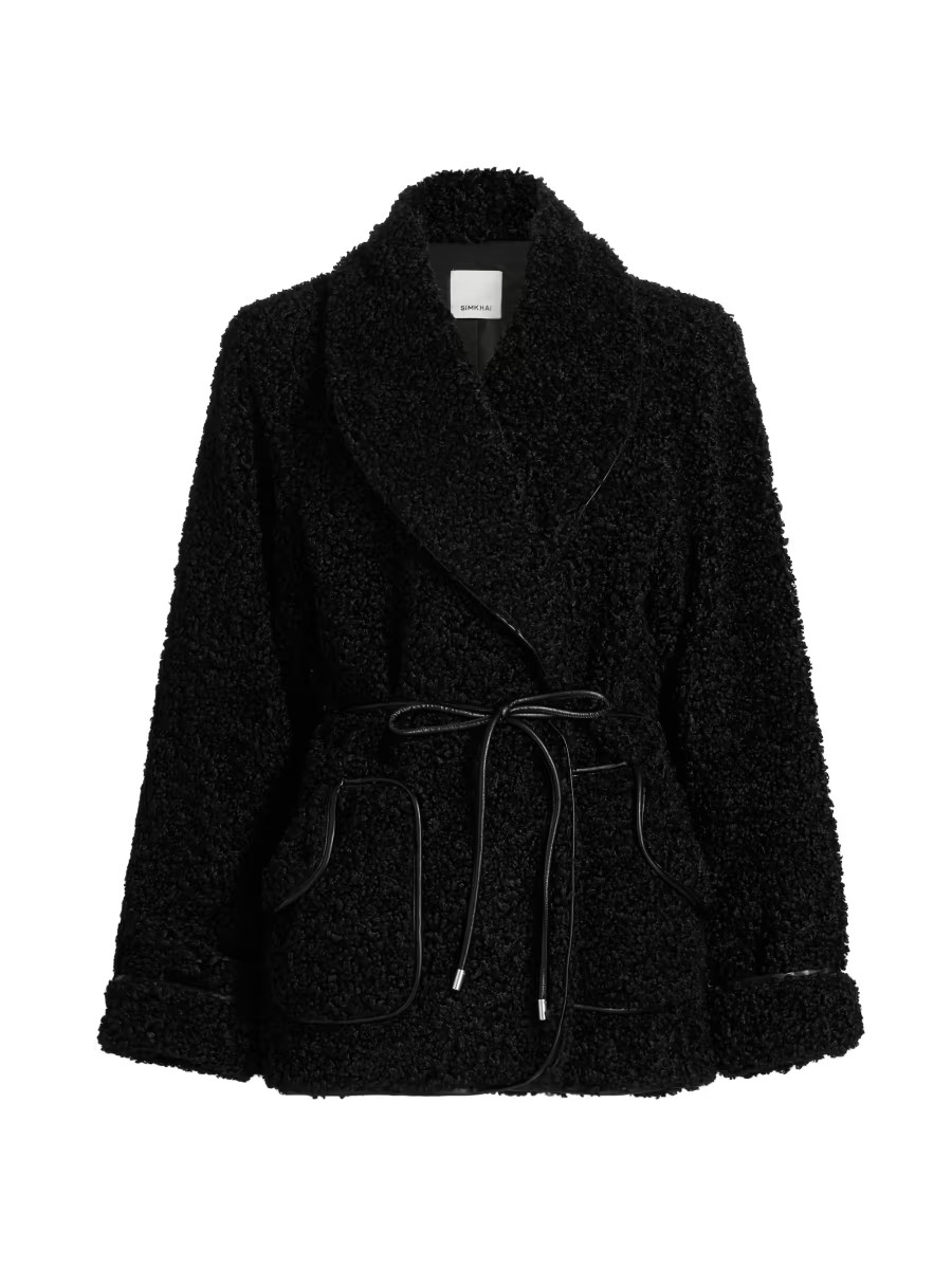 Kimia Tie-Waist Faux Sherpa Jacket | Saks Fifth Avenue