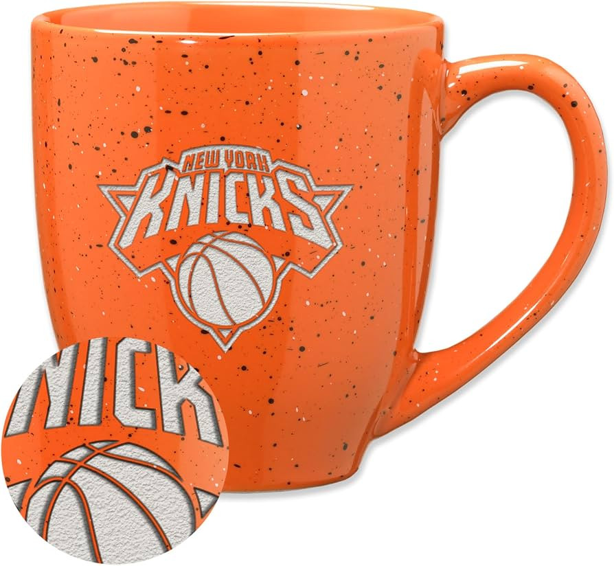Rico Industries NBA Basketball New York Knicks Alternate 16 oz Team Color Laser Engraved Speckled... | Amazon (US)