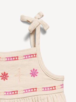 Printed Sleeveless Tie-Knot Jumpsuit for Baby | Old Navy (US)