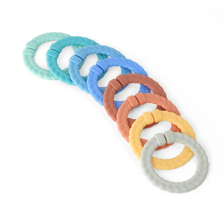 Itzy Ritzy Unisex Linking Ring Teether Set - Desert Multi Color | Walmart (US)