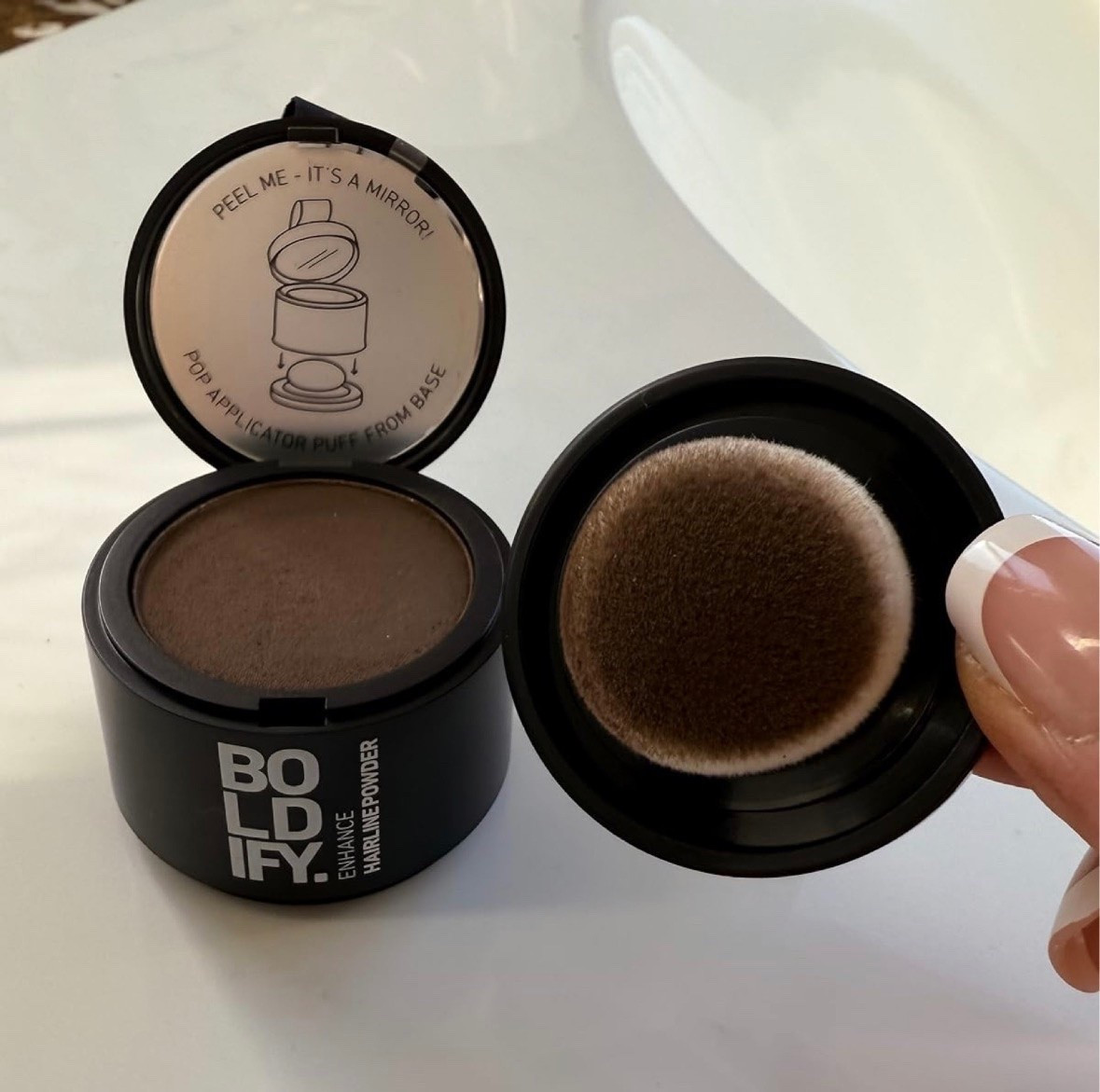 This hair powder is my little secret for covering grays and making my part look instantly fuller. The built in applicator makes it so easy to use, blends seamlessly with my hair, and stays put all day. It’s one of those beauty products I always keep on hand between salon visits.

root touch up, hair powder, gray coverage, thinning hair, fuller looking hair, hairline filler, beauty must have, easy beauty hack, mature hair, everyday beauty, hair care favorites, EverydayHolly

#LTKgrwm #LTKOver40 #LTKBeauty