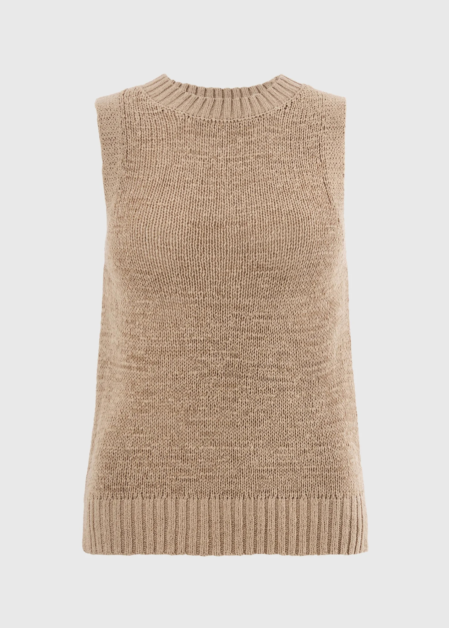 Stone Tape Yarn Knitted Vest Top | Matalan (UK)