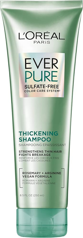 L'Oreal Paris Thickening Sulfate Free Shampoo, Thickens + Strengthens Thin, Fragile Hair, Hair Ca... | Amazon (US)