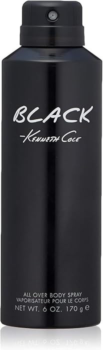 Kenneth Cole Black All Over Body Spray for Men, Aromatic Woody Fragrance, Notes of Watermint, Man... | Amazon (US)