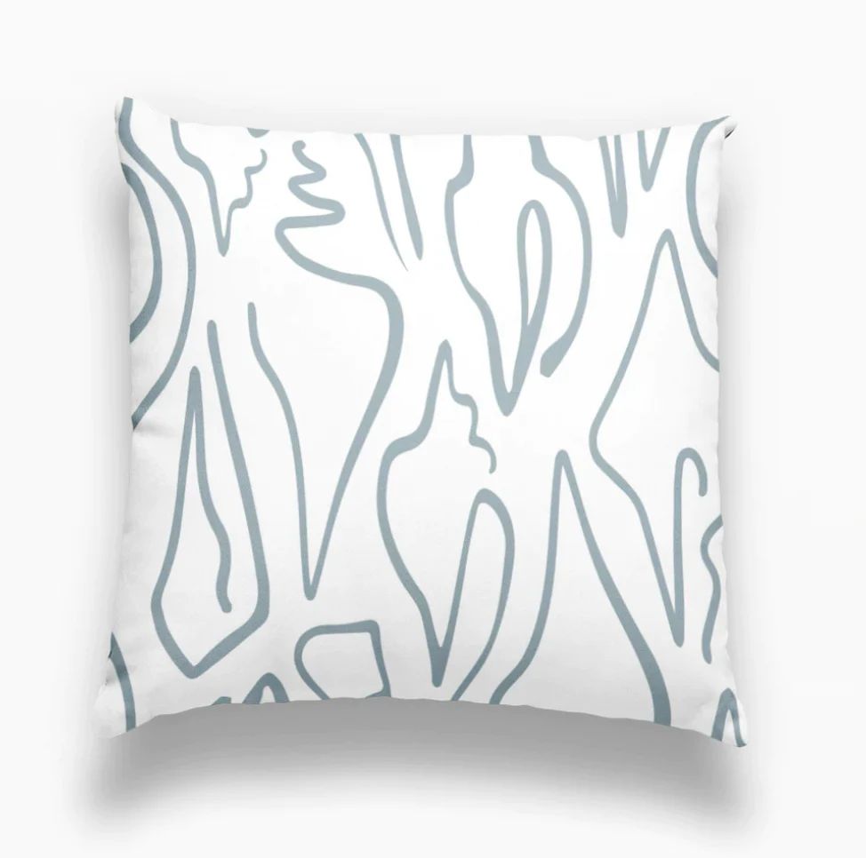 Edisto Pillow Turquoise | Megan Molten