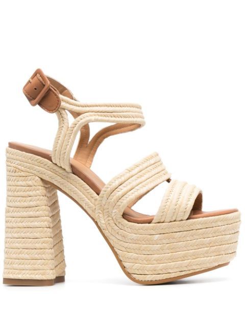 Adah braided platform sandals | Farfetch (US)