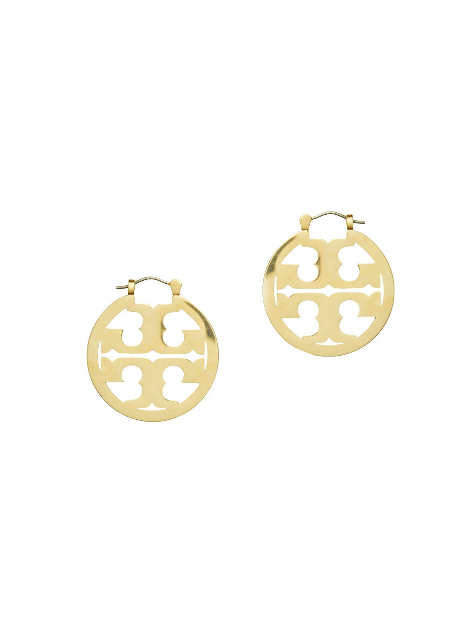 Women's Miller Small 18K Gold-Plated Hoop Earrings - Tory Gold | Saks Fifth Avenue