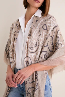 Wheat Bandana Silk Cashmere Blend Large Scarf | Tuckernuck (US)