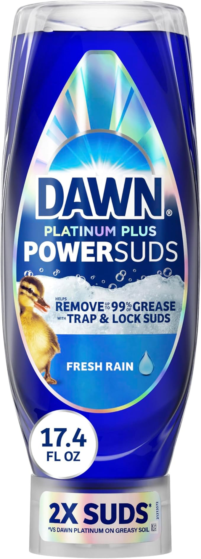 Dawn Platinum Plus PowerSuds Liquid Dish Soap, 17.4 oz. EZ-Squeeze Bottle | Amazon (US)