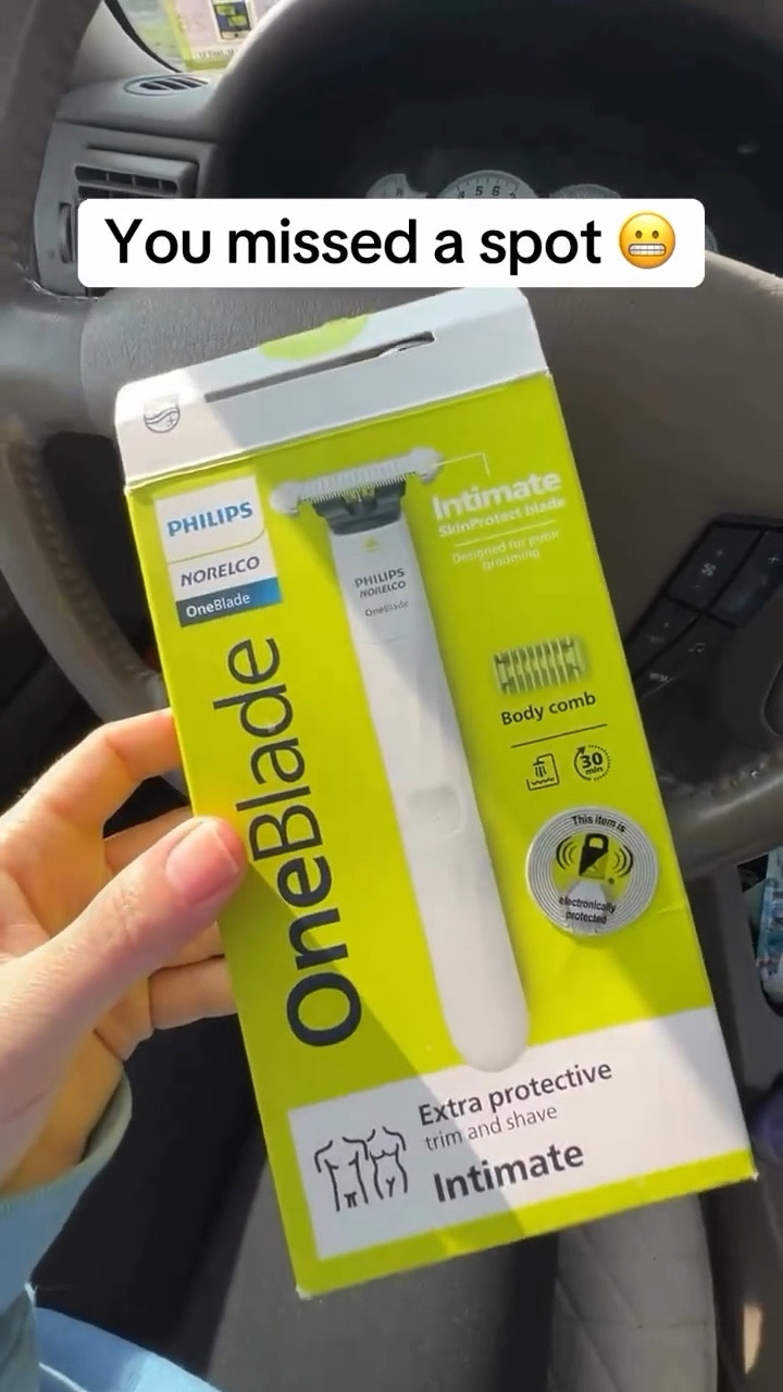 Summer-ready skin without the irritation 🙌 The Philips Norelco OneBlade Intimate Shaver gives a smooth, gentle shave with no razor burn or ingrowns. Waterproof, rechargeable, and perfect for travel. Toss it in your pool or beach bag.

#shavingroutine #summerready #beautyhacks #bikiniready 
#selfcareforme

Philips Norelco OneBlade intimate shaver for women
best electric shaver for sensitive areas no razor burn
waterproof rechargeable intimate trimmer for travel
gentle bikini line shaver no ingrown hairs
easy hair removal solution for busy moms
safe electric razor for sensitive skin women
summer grooming essentials for women 30+
compact shaver for beach bag and travel

#LTKgrwm #LTKmomlife #LTKselfcare
