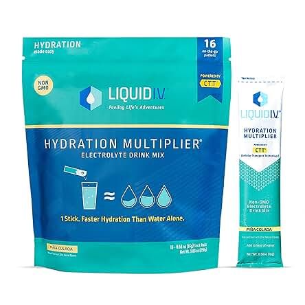 Liquid I.V. Hydration Multiplier - Lemon Lime - Hydration Powder Packets | Electrolyte Drink Mix | E | Amazon (US)