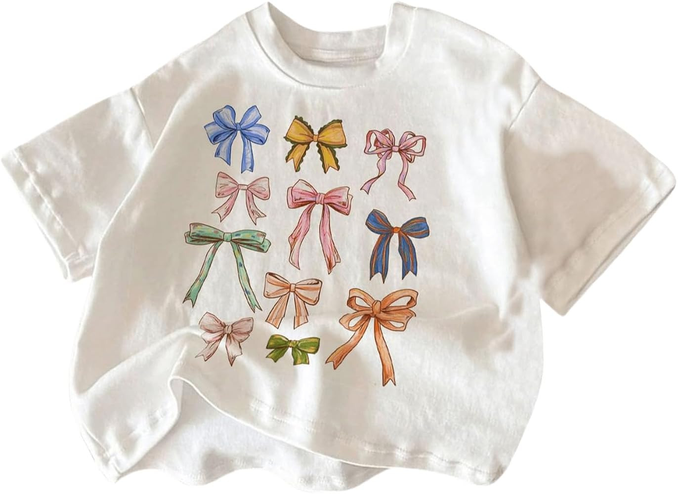 Girl's Cute Graphic T Shirts Short Sleeve Crewneck Tees Summer Trendy Preppy Tops Clothes | Amazon (US)