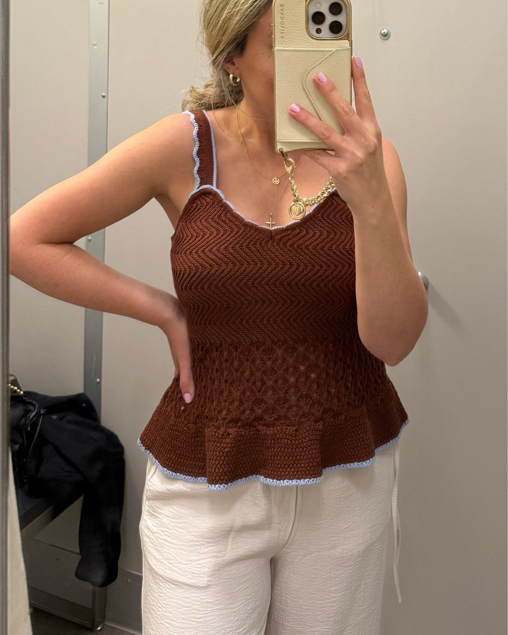 Cutest crochet tank from Target, wearing size small for reference

#LTKootd #LTKgrwm #LTKWorkwear