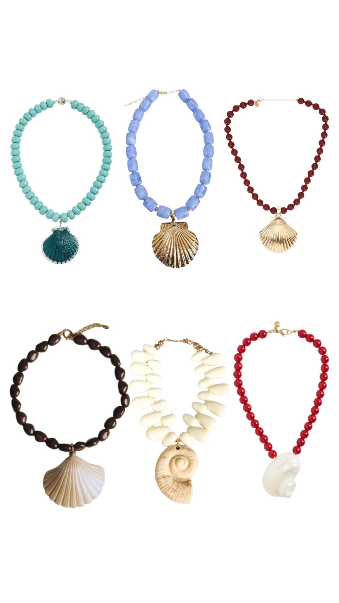 Shell season - shell necklaces 🐚