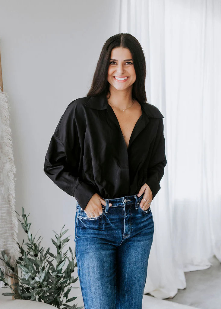Silvia Collared Bodysuit | Lauriebelles