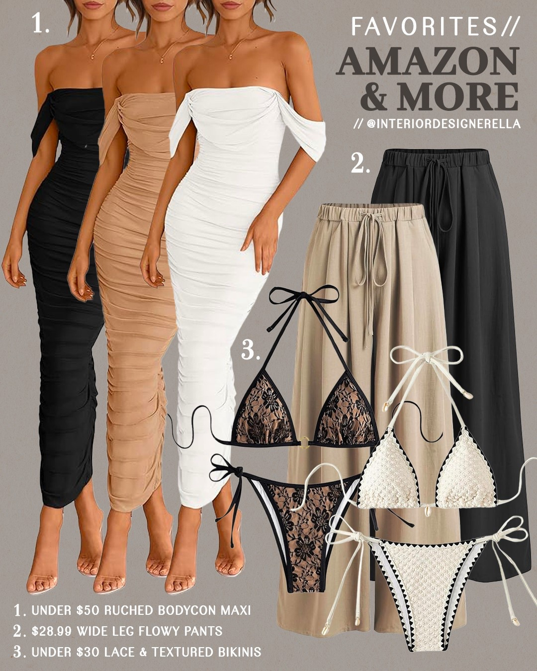 $28.99 Amazon wide leg flowy pants + under $30 bikini sets!✨ Share this post with a friend!!🤗 Click on the “Shop OOTD Collages” collections on my LTK to shop this post and more!🤗 Have an amazing day!! Xo!!

#LTKSwim #LTKFindsUnder50 #LTKFindsUnder100