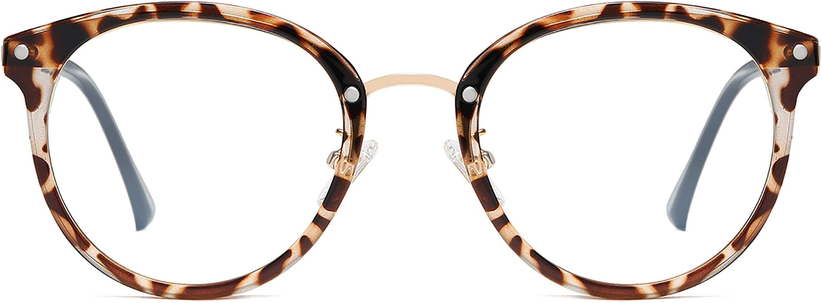 SOJOS Retro Round TR90 Blue Light Reading Glasses Womens Mens Readers Computer Glasses Eyewear Fr... | Amazon (US)
