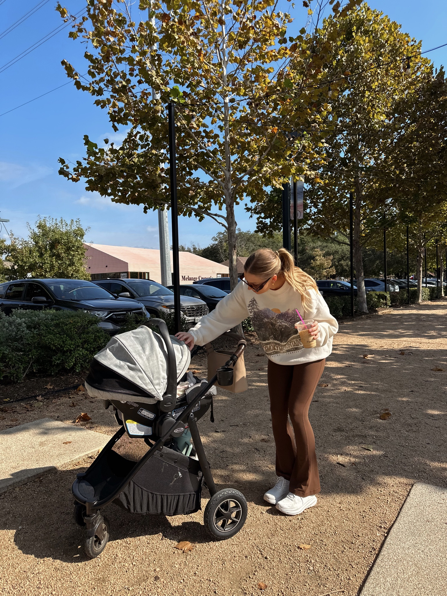 Fall outfit
Sweatshirt in M | flare leggings tts | Hoka tts | baby stroller

#LTKbaby #LTKstyletip #LTKSeasonal