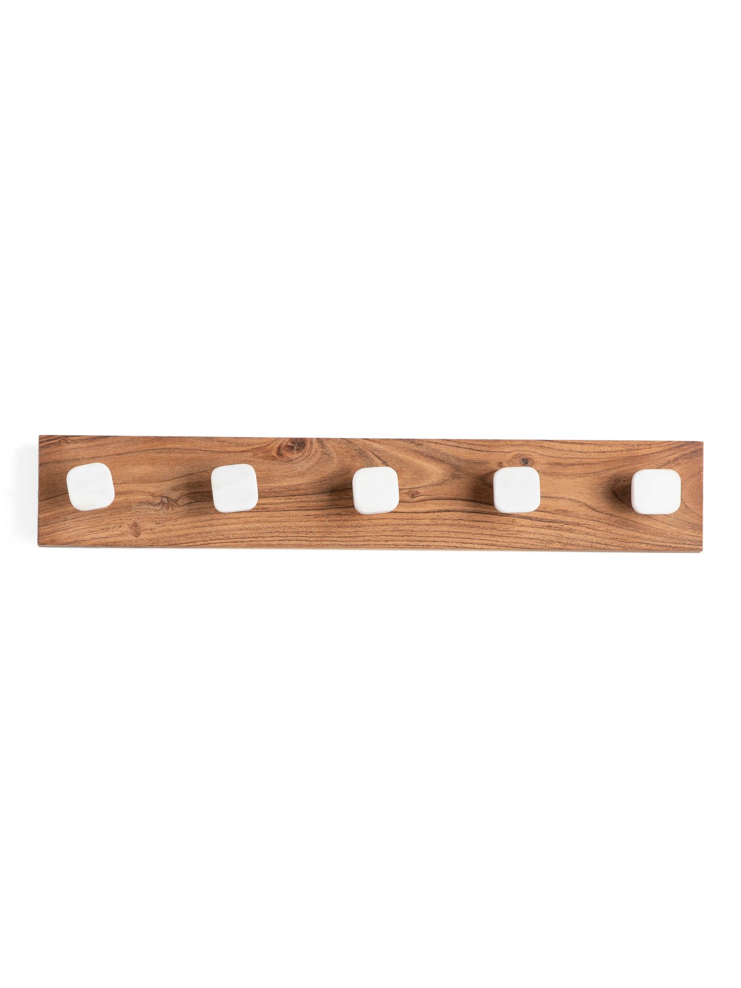 24x4 Marble Hooks With Wooden Base | TJ Maxx