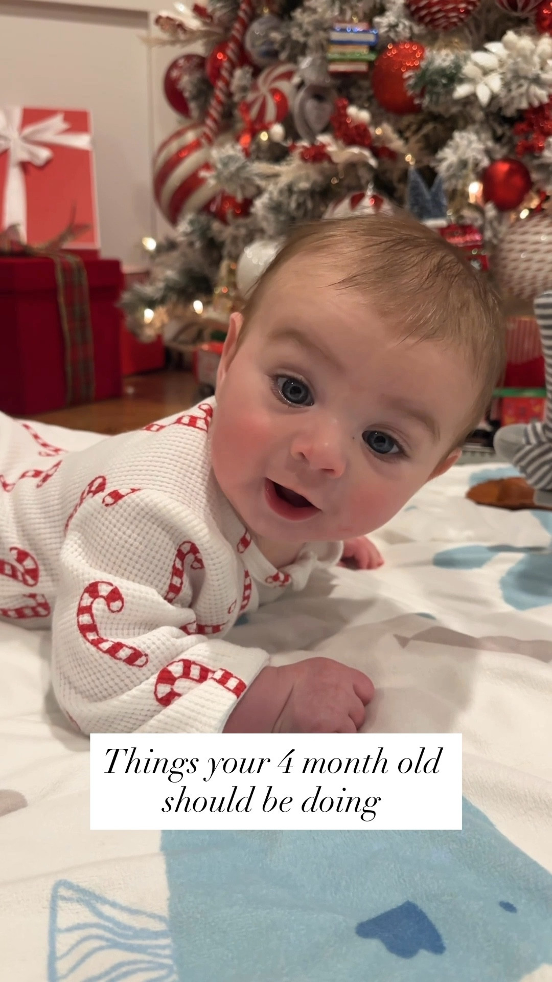 Things your 4 month old should be doing, Christmas Edition 🎄👶🏻🎁

#LTKBaby #LTKHoliday #LTKKids