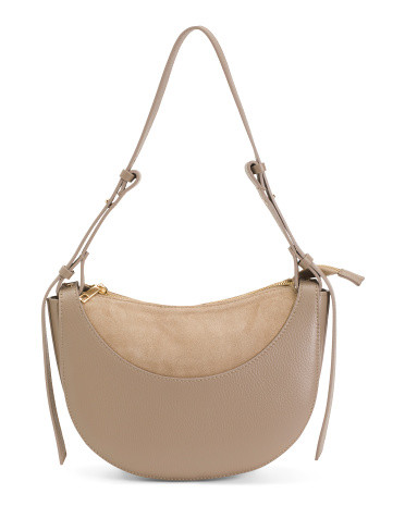 Leather Half Moon Crossbody for Women | Leather/Suede | Marshalls