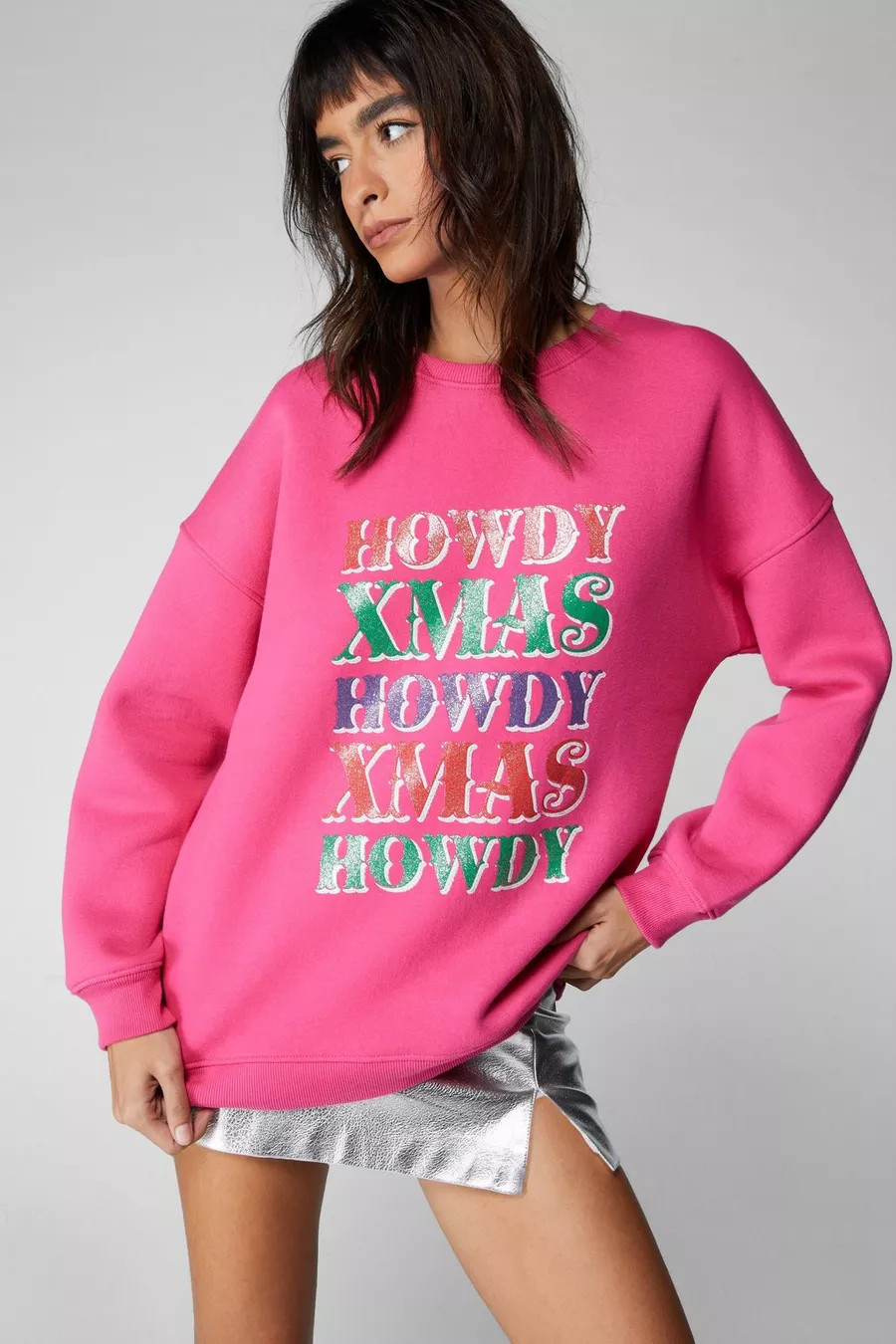 Howdy Xmas Sweatshirt | Nasty Gal US