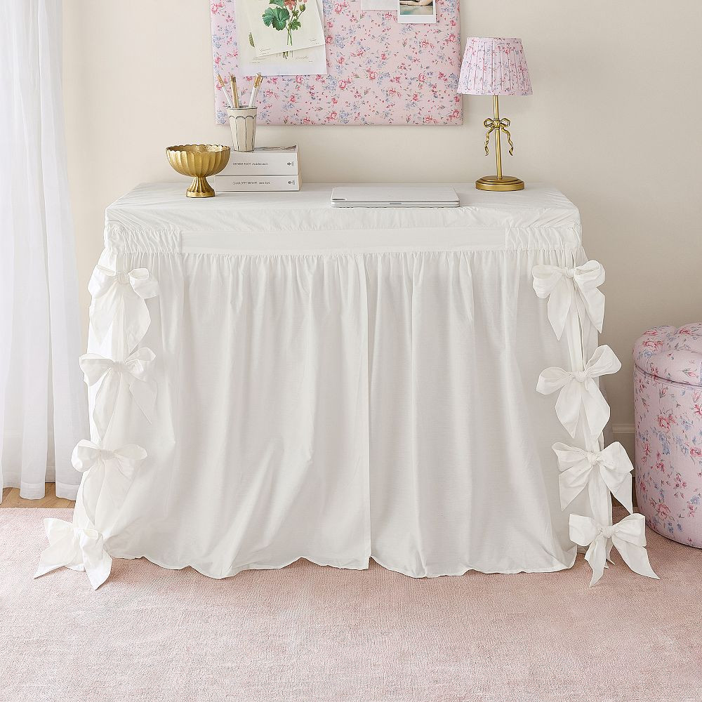 LoveShackFancy Bows Desk Skirt | Pottery Barn Teen